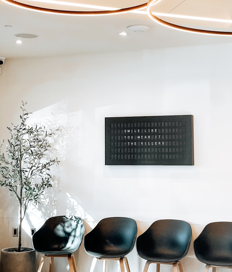 Modern medical waiting room